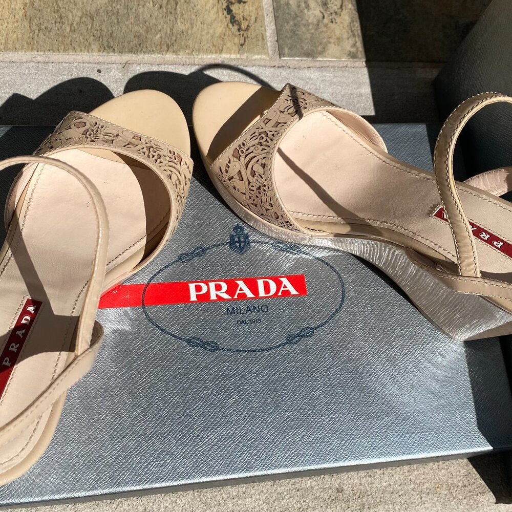 Prada Wedge Sandals - image 6